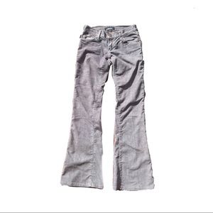 grey corduroy flare pants by rock and republic